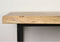 HSM Collection-Wandkapstok Met Plank 6 Haken-90x30x30-Naturel/Zwart-Acacia/Metaal