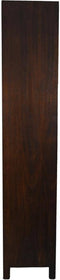 HSM Collection-Wandkast Met 5 Vakken L-100x42x215-Bruin-Teak Fineer