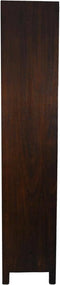 HSM Collection-Wandkast Met 5 Vakken L-100x42x215-Bruin-Teak Fineer