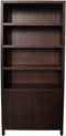HSM Collection Wandkast Teak Fineer Bruin 4 Vakken