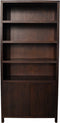 HSM Collection Wandkast Teak Fineer Bruin 4 Vakken