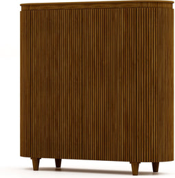 HSM Collection-Wandkast Tide 4 Deur-140x45x140-Bruin-Mango
