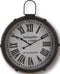 HSM Collection-Wandklok Met Touw-ø47x7-Zwart/Naturel-Metaal/Touw