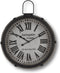 HSM Collection-Wandklok Met Touw-ø47x7-Zwart/Naturel-Metaal/Touw
