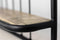 HSM Collection Wandplank - 50x50 cm - mangohout/ijzer