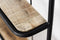 HSM Collection Wandplank - 50x50 cm - mangohout/ijzer