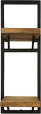 HSM Collection Wandplank Levels - 25x70 cm - mangohout/ijzer