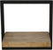 HSM Collection Wandplank Levels - 32x32 cm - mangohout/ijzer