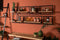HSM Collection Wandplank Levels - 51x32 cm - mangohout/ijzer