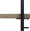 HSM Collection Wandplank Levels - 51x32 cm - mangohout/ijzer