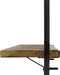 HSM Collection Wandplank Levels - 51x32 cm - mangohout/ijzer