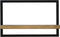 HSM Collection Wandplank Levels - 51x32 cm - mangohout/ijzer