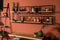 HSM Collection Wandplank Levels - 70x32 cm - mangohout/ijzer