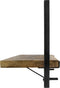 HSM Collection Wandplank Levels - 70x32 cm - mangohout/ijzer