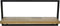 HSM Collection Wandplank Levels - 70x32 cm - mangohout/ijzer