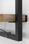 HSM Collection Wandplank Levels - 70x32 cm - mangohout/ijzer