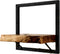 HSM Collection-Wandplank Levels Live Edge -32x22x32-Naturel/Zwart-Acacia/Metaal