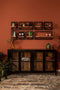 HSM Collection-Wandplank Levels Live Edge -56x22x32-Naturel/Zwart-Acacia/Metaal