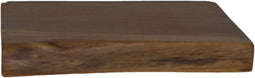 HSM Collection-Wandplank Live Edge -30x20x4-Naturel/Zwart-Acacia/Metaal
