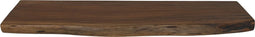 HSM Collection-Wandplank Live Edge -90x20x4-Naturel/Zwart-Acacia/Metaal