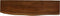 HSM Collection-Wandplank Live Edge -90x20x4-Naturel/Zwart-Acacia/Metaal