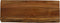 HSM Collection-Wandplank Live Edge -50x20x4-Naturel/Zwart-Acacia/Metaal