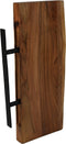 HSM Collection-Wandplank Live Edge -50x20x4-Naturel/Zwart-Acacia/Metaal