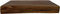 HSM Collection-Wandplank Live Edge -30x20x4-Naturel/Zwart-Acacia/Metaal