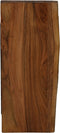 HSM Collection-Wandplank Live Edge -50x20x4-Naturel/Zwart-Acacia/Metaal