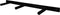 HSM Collection-Wandplank Live Edge -90x20x4-Naturel/Zwart-Acacia/Metaal