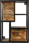 HSM Collection-Wandrek Levels -50x20x75-Naturel/Zwart-Mango/Metaal