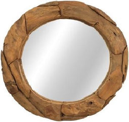 HSM Collection - Wandspiegel - ø70 cm - teak