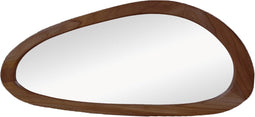 HSM Collection-Wandspiegel organische vorm-Tide-120x65x3-walnoot-Teak