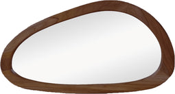 HSM Collection-Wandspiegel organische vorm-Tide-60x40x3-walnoot-Teak