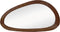 HSM Collection-Wandspiegel organische vorm-Tide-80x50x3-walnoot-Teak
