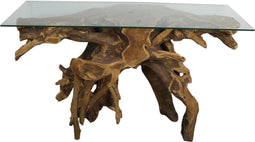 HSM Collection wandtafel root teak Blank - 120x40x70 cm