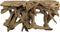HSM Collection-Wandtafel Teak Root-120x40x70-Naturel-Teak