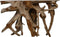 HSM Collection-Wandtafel Teak Root Flower-150x40x80-Naturel-Teak