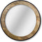 HSM Collection Wangspiegel rond - ø90x5 - Naturel/zwart - Teakhout