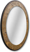 HSM Collection Wangspiegel rond - ø90x5 - Naturel/zwart - Teakhout