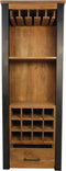 HSM Collection Wijnkast Atlanta - rustiek oud teak/metaal