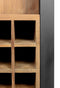 HSM Collection Wijnkast Atlanta - rustiek oud teak/metaal