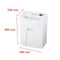 HSM Pure 220 paper shredder Particle-cut shredding 22.5 cm White