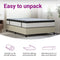 vidaXL - Pocketveringmatras - middelhard - 140x190 - cm