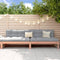 vidaXL - Tuinmiddenbanken - 2 - st - 120x80 - cm - massief - douglashout