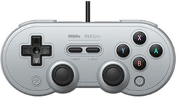 8Bitdo SN30 Pro - Gamecontroller - USB 2.0 - Rumble Vibration - Grijs