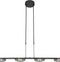 Steinhauer Turound - hanglamp - 4 lichtpunten - zwart - LED - 3512ZW
