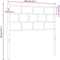vidaXL - Hoofdbord - 100 - cm - metaal - zwart