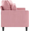 vidaXL - Tweezitsbank - 140 - cm - fluweel - roze