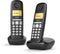 Gigaset AL380 Duo - DECT telefoon - 2 handsets - 50m binnenshuis 300m buitenshuis - zwart (2 stuks)